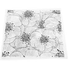Tampon en silicone à motif floral pour scrapbooking et loisirs créatifs, grand tampon en silicone à motif floral