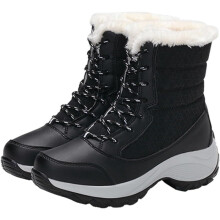 Fleecegefütterte Baumwollschuhe, warme Winterstiefel für Damen, Winterstiefel für Damen, Schneeschuhe