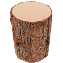 Realistischer Holzstumpf-Displaysockel, rustikaler tragbarer Holzstumpf