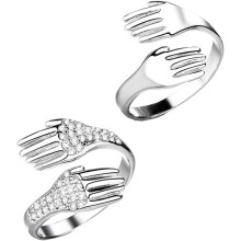 Partnerringe aus Sterlingsilber, Fingerringe für Damen und Herren, dekorative Hochzeitsgeschenke für Paare