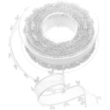 Wstążka koronkowa Love Lace Ribbon do pakowania prezentów na Walentynki, do samodzielnego wykonania dekoracji imprezowych