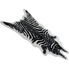 Bedruckter Teppich mit Zebra-Muster, Acrylfaser, abriebfest, multifunktional
