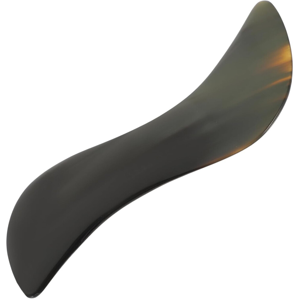 Hkhbjs Buffalo Horn Scraping Board 14Cm S-Shaped Facial Massage Plate Smooth Surface