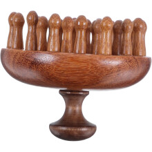 Manuelles Kopfhautmassagegerät aus Holz