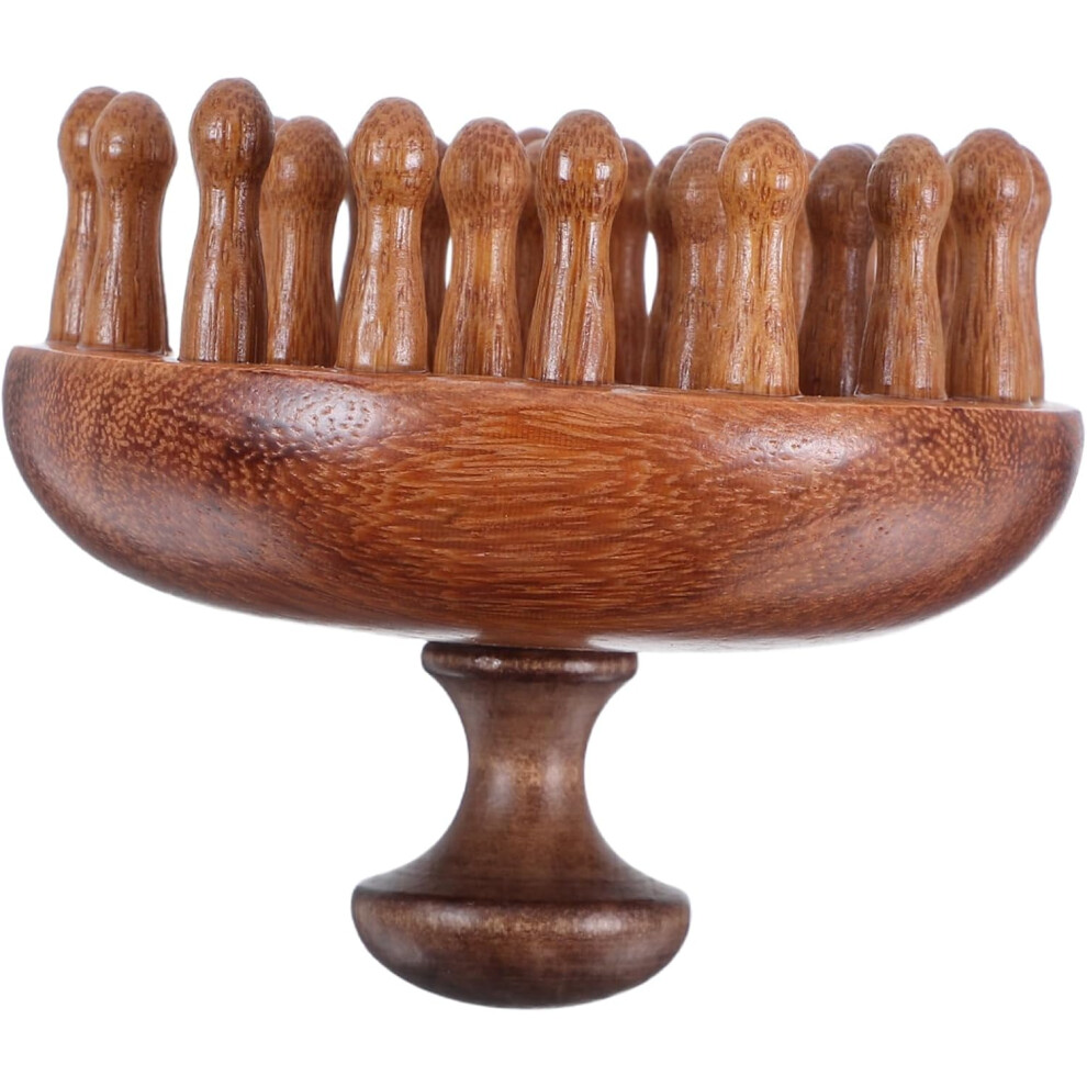 Hkhbjs Wooden Scalp Massaging Brush Manual Massager Tool