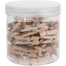 50 Stück Bilderklammern, Fotohalter, 3,5 cm, Holz, Mehrzweck, dekorative, kreative Klammern