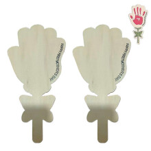 (2pcs) Mother's Day DIY Wooden Hand-Paintable Flower - Happy First Mother's Day Keepsake Kit