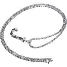 Fußball-Anhänger-Halskette, Fußball-Charm-Kette für Damen und Herren, stylische Halskette, Pulloverkette