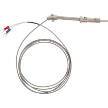 2m Pressure Spring Adjustable Thermometer Probe Wire Stainless Steel Temperature Sensor Probe