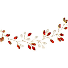 Strass-Perlen-Haarrebe, Braut-Haarschmuck, modisches Accessoire für Damen