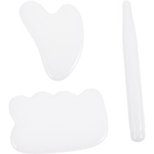 Jade Gua Sha Schabebrett für Gesichtsmassage Ergonomisch