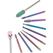 Brocas profesionales para taladro de uñas con cabezal de lijado de acero de tungsteno para el cuidado de las uñas.