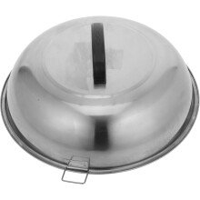 Tapa de olla engrosada de acero inoxidable con asa, resistente al calor, fácil de instalar, mano de obra de calidad.