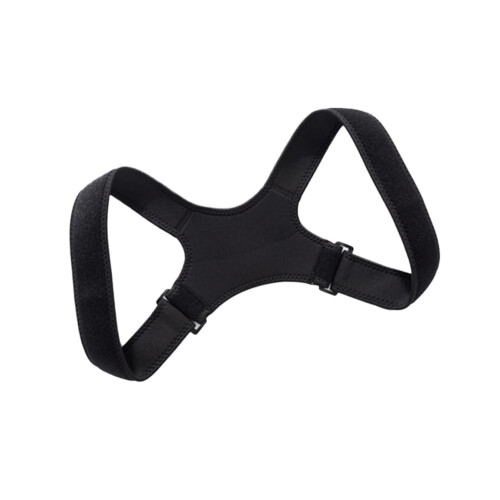 Back Posture Corrector Clavicle Support Brace Adjustable Black Back Shoulder Pain Relief Belt