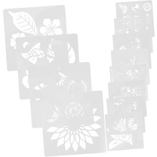 Malvorlagen mit Blumenmotiven für Wandbastelbedarf, inklusive Kunstschablonen für Heimdekorationsprojekte