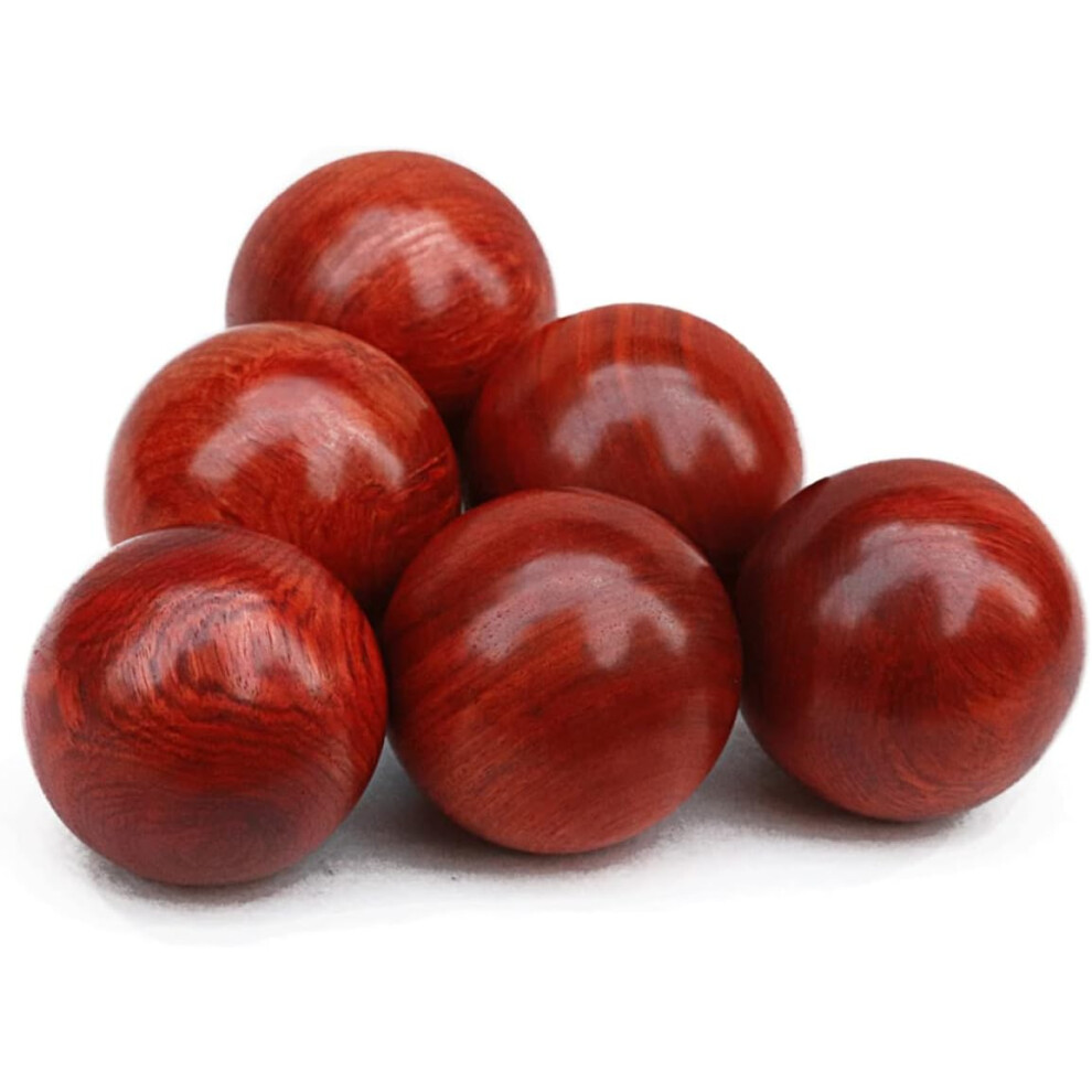 Hkhbjs 2Pcs Hand Massage Ball Wood Ball Acupressure Roller For Stress Relief For Lower Blood Circulation