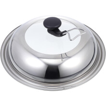 Edelstahl-Topfdeckel mit sichtbarem Kochdeckel, leicht zu reinigen und zu verstauen