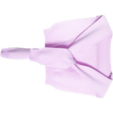 Geknoteter, lila gestrickter Schal mit angedeutetem Kragen für Damen, weicher Woll-Pashmina-Schal