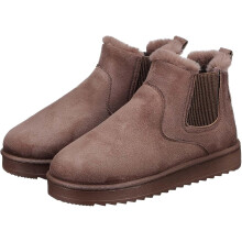 Kurze Stiefel und Schuhe für Damen, warme Winterstiefel, flauschige Knöchelstiefel für Schneetage und Outdoor-Aktivitäten