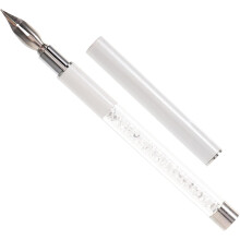 Stylo de manucure pour nail art, stylo applicateur de strass avec manche en cristal, outil de précision pour points