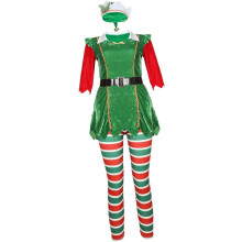Weihnachtliches Damen-Partykostüm-Set, Einheitsgröße für Erwachsene, Bühnenoutfit