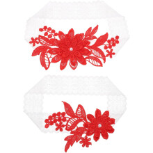 Elegantes Brautstrumpfband aus Spitze für Hochzeiten, Verlobungen und Feiern – bequem und mit floralem Spitzendesign