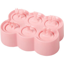 Molde de silicona para helados con adorables formas de animales, reutilizable y fácil de limpiar.