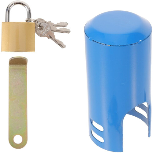 Wasserhahnsicherung mit Schlüsseln, Metall, Eisen