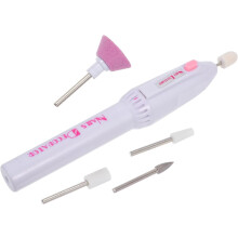 Máquina pulidora de uñas eléctrica portátil, lápiz de manicura, mini taladro de uñas inalámbrico sin batería para uso doméstico femenino.