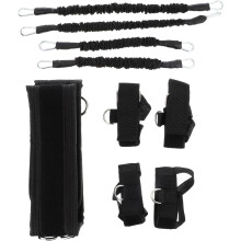 Bandes de résistance pour fitness, ensemble de 20 lbs, corde de traction élastique, bandes d'entraînement musculaire