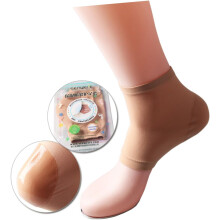 Manchon de protection pour talon, couleur chair, taille L, manchon hydratant pour les pieds, effet spa.