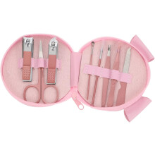 Coupe-ongles en acier inoxydable, trousse de transport avec motif dessin animé, kit de manucure de voyage pour femmes et hommes, coupe-cuticules