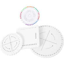 Placa de disco de trençagem de espuma com pinos de posicionamento para fabricação de pulseira de bricolaje e cinto