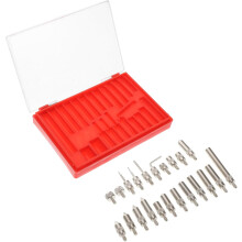 Conjunto do ponto do indicador do teste de discagem 22pcs Kit com agulhas do indicador universal e pontas do medidor de profundidade