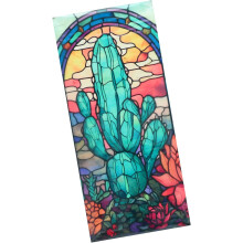 PVC Window Privacy Film Static Cling Stained Glass Decorative Film for Bathroom and Living Rooms