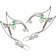 Vintage Feenohrringe, Ohrklemmen ohne Piercing, Ohrwickelohrringe für Damen und Teenager-Mädchen, flacher Verschluss, Clip-Stil
