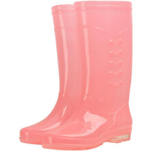 Hohe, wasserdichte Regenstiefel für Damen, rutschfest, aus PVC, strapazierfähig, in Bonbonrosa, Größe 36