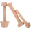 3-teiliges Set doppelseitiger Eierkuchenformen aus Holz 1