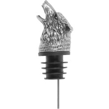 Kreativer Wolfskopf-Weinausgießer aus Aluminiumlegierung mit Verschluss, Edelstahl-Weindekanter-Zubehör