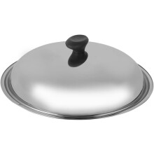 Multifunktionaler Topfdeckel, rund, aus Edelstahl, elegante, glatte Oberfläche