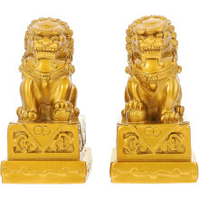 1 Paar Löwenfiguren aus Kunstharz mit einzigartigem Design
