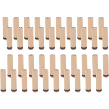 Ensemble de 40 tampons en bois en forme de lettres pour scrapbooking, journal intime et autres créations personnelles.