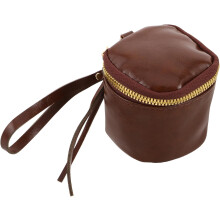 Vintage PU zipsová úložná taška na rúž, mini peňaženka na mince, organizér na šperky, peňaženka, kompaktný retro kozmetický držiak