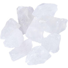 Natürliche, rohe Quarzsteine, 600 g, weiß, unregelmäßig geformt, Quarzkristall, Aromatherapie