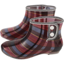 Regendichte kurze Damen-Regenstiefel, rutschfeste Regenschuhe für Damen