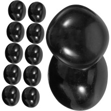 Pierre de cristal d'obsidienne naturelle polie pour la méditation, la décoration de la maison, du bureau ou du jardin. Artisanat