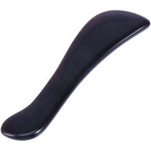 Schabewerkzeug aus schwarzem Wasserbüffelhorn für die Gesichtsmassage (Gua Sha Werkzeug)