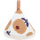 Protector triangular de algodón con aislamiento térmico para tapas de ollas y función antiescaldaduras. 1