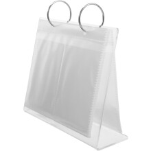 Bolsas para guardar joyas con soporte acrílico para collares y sellos.