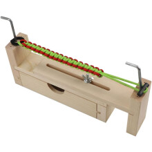 DIY karkötő szövőállvány fa keretkészlet csuklókötél-készítő paracord kézműveskedéshez